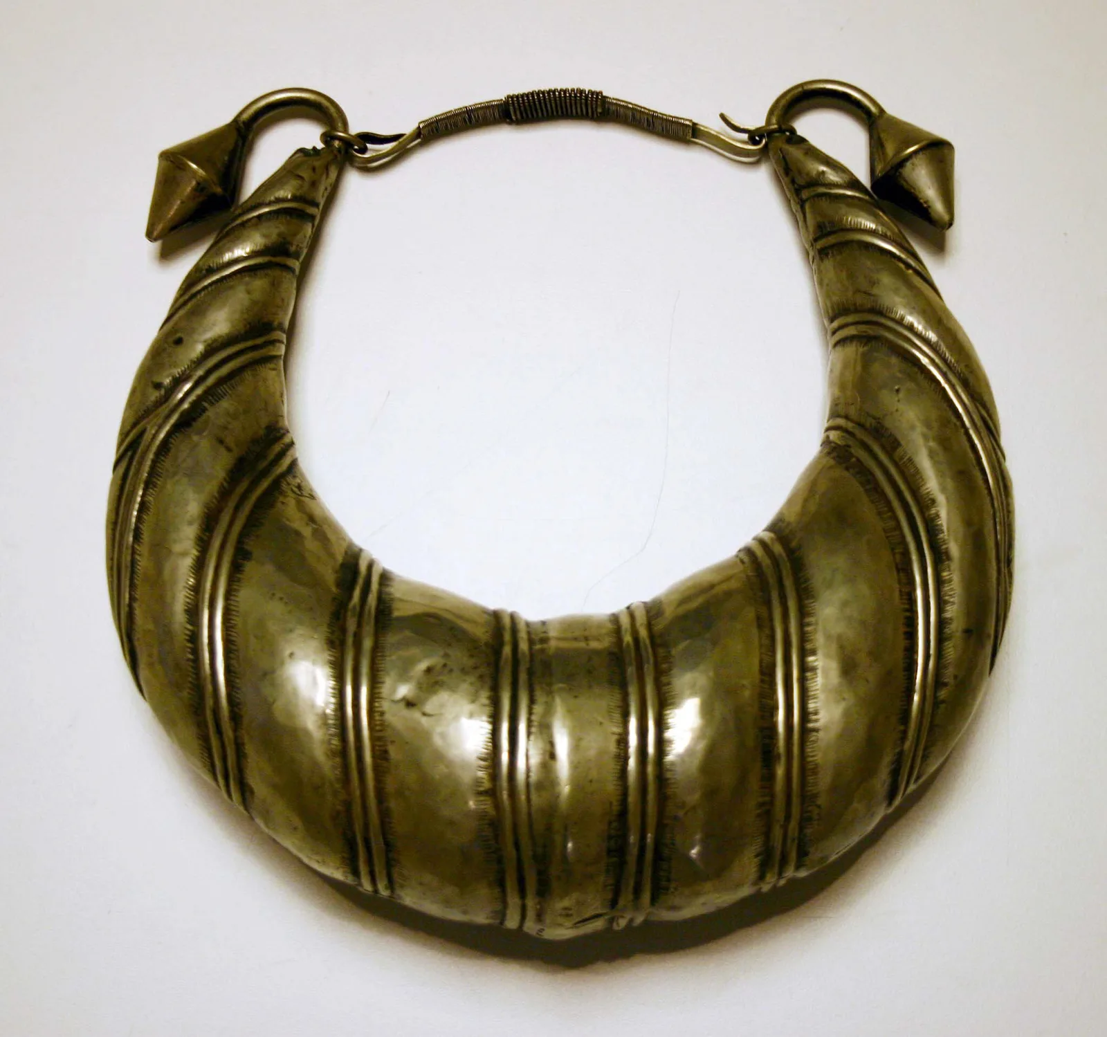 Silver necklace, qing dynasty.
