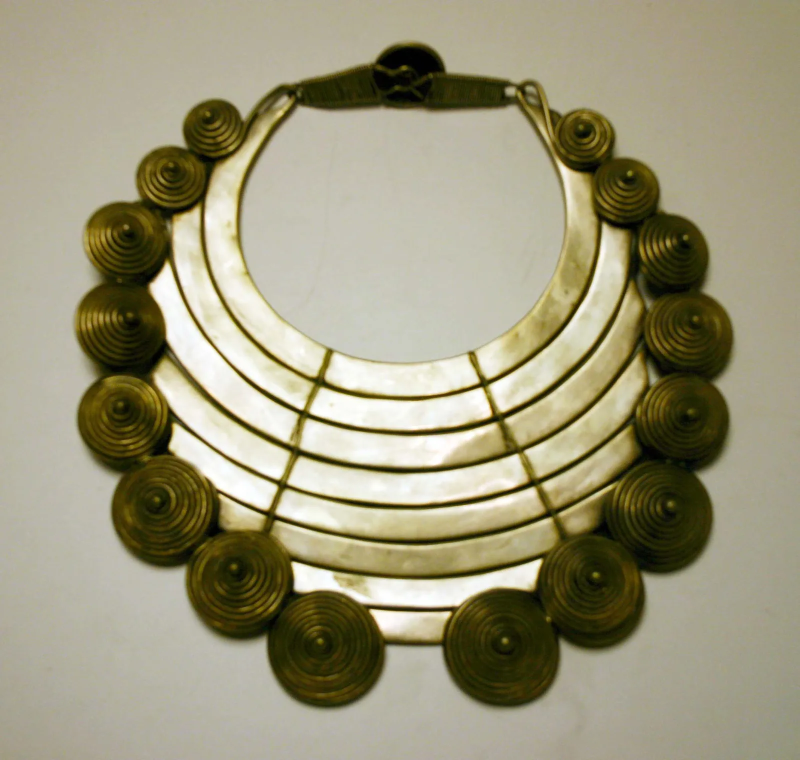 Silver necklace, qing dynasty.