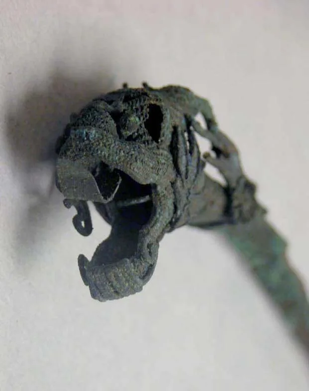 Silver hairpin, song, liao, jin and yuan dynasties, 16.8 cm long.