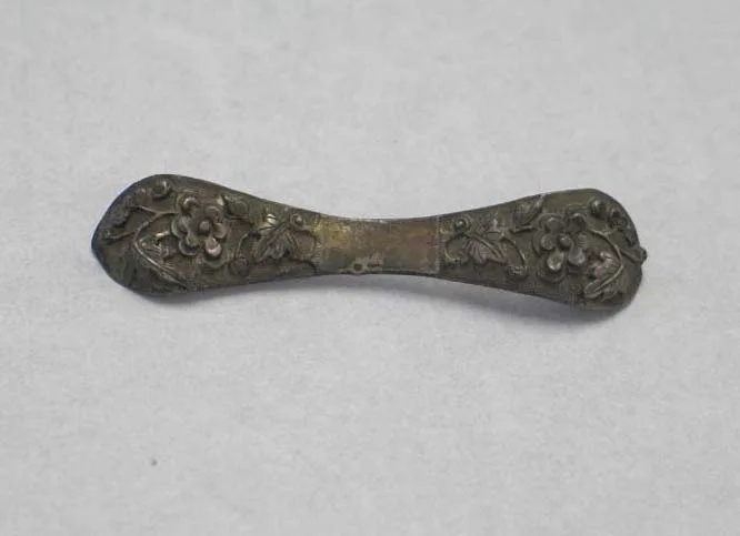 Silver hairpin, ming dynasty, 7.8 cm long.